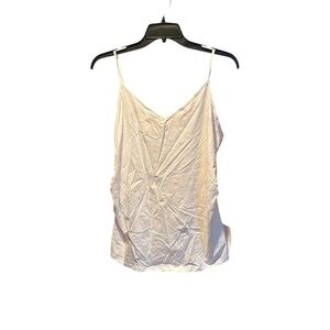 Angel Maternity Lola Basic Bamboo Singlet in White XL NWT